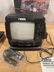 Naxa Model # Nx-503 5.5 Portable B/w Tv With Am/fm Radio New In Box Not Tested - Picture 1 of 4