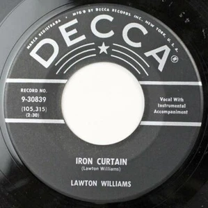 Lawton Williams, House Full Of Love - Iron Curtain, Decca 9-30839 - Imagen 1 de 1