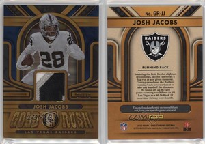 2023 Panini Gold Standard Gold Rush Sapphire /10 Josh Jacobs #GR-JJ