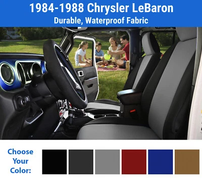Fundas de asiento de neopreno genuinas para Chrysler LeBaron 1984-1988 Foto 1 de 4