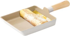 FIKA Padella Antiaderente Cucina 6 Pollici Rettangolare Tamagoyaki Rotolo Uovo con Manico in Legno - Foto 1 di 7