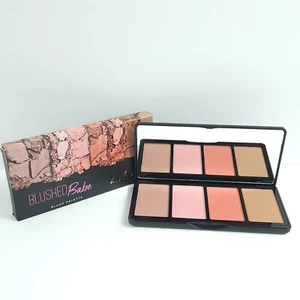 L.A. Paleta cuádruple de sombras de ojos rubor niña con espejo grande rubor bebé coral desnudo - Imagen 1 de 8
