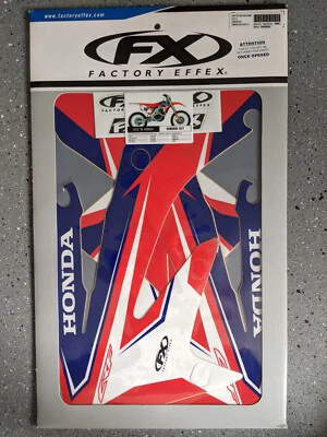FACTORY EFFEX Sticker Kit HONDA CRF250R 2004 2005 2006 2007 2008 2009 CRF250-R - Image 1 of 3