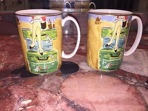 NEW Kate Spade Lenox New York World Traveler Coffee Cup Tea Mug 10oz Set 2 - Picture 1 of 7