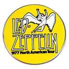 Led Zeppelin 1977 North American Tour Enamel Pin Hat Backpack Badge Band Merch
