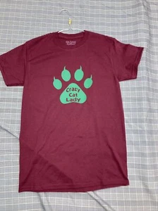 Damen T-Shirt Größe S Katzen Kätzchen Crazy Cat Lady - Bild 1 von 4