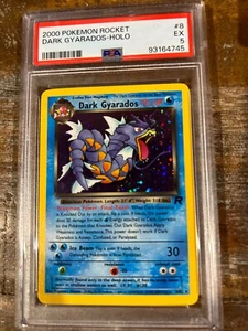 Pokémon 2000 Rocket Dark Gyarados Holo #8 PSA 5 Excelente RARO - Imagen 1 de 2