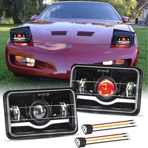 2x Faros LED Fit Pontiac Firebird 1991-1997 Trans Sport 4x6" haz alto/bajo DRL - Imagen 1 de 16