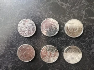 5 × 2018 / Alphabet 10p Münzen - G,L, P, W und 2 x Z Münzen - Sammlerstück - Bild 1 von 2