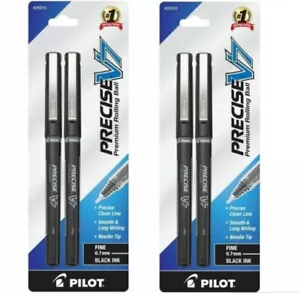 Lot of 2 PILOT Precise V7 Liquid Ink Rolling Ball Stick Pens, Fine Point 0.7mm - Picture 1 of 4