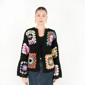 Hand crochet womens cardigan- Granny sweater- Soft cardigan - Picture 1 of 4