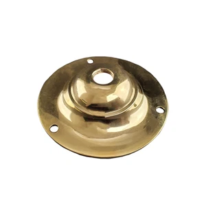 80mm Solid Cast Brass Back Plate / Ceiling Plate with 12mm Hole - Picture 1 of 2