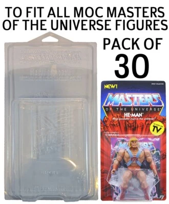 ACTIONFORCETOYS 30 x Protective Figure Cases For He-Man Masters Of The Universe AFTMOTU MOTU