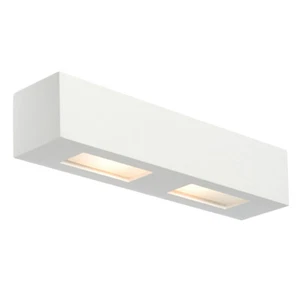 SAXBY BOX 2X28W G9 Indoor Up & Down White Paintable Plaster Wall Light 10400 - Picture 1 of 1