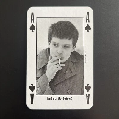 NME Playing Card Ian Curtis (Joy Division) Ace Of Spades Card - NEW - Image 1 of 3