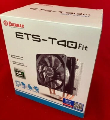 Enermax ETS-T40 Fit  200W Intel LGA2066 Support /AMD Ryzen CPU Cooler - Image 1 of 3