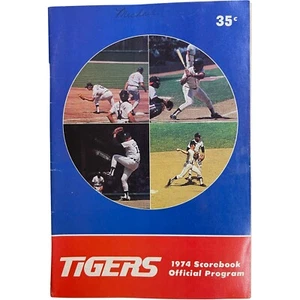 Detroit Tigers Baseball Vintage 1974 Scorebook and Official Program - Picture 1 of 3