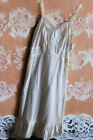Vintage Lucy Larcom nylon Lace Slip Nightgown Women 36 Nude Pink small 1950s