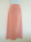Pink Vintage Skirt Long Maxi A-Line Linen Blend Retro Classic Jocavi Size 8 10