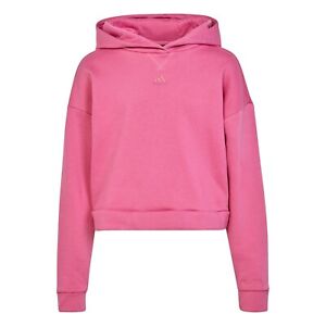 ADIDAS Girls Pink Cropped Hoodie Age 13-14 Years NEW