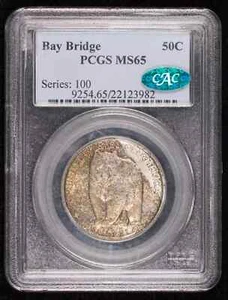 1936 S Classic Commemorative San Francisco - Oakland Bay PCGS MS-65 CAC CAC - Picture 1 of 4