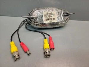 OEM - Zmodo Black 60' Video Power Cable for ANY BNC Security Camera W-VP1018 - Picture 1 of 5