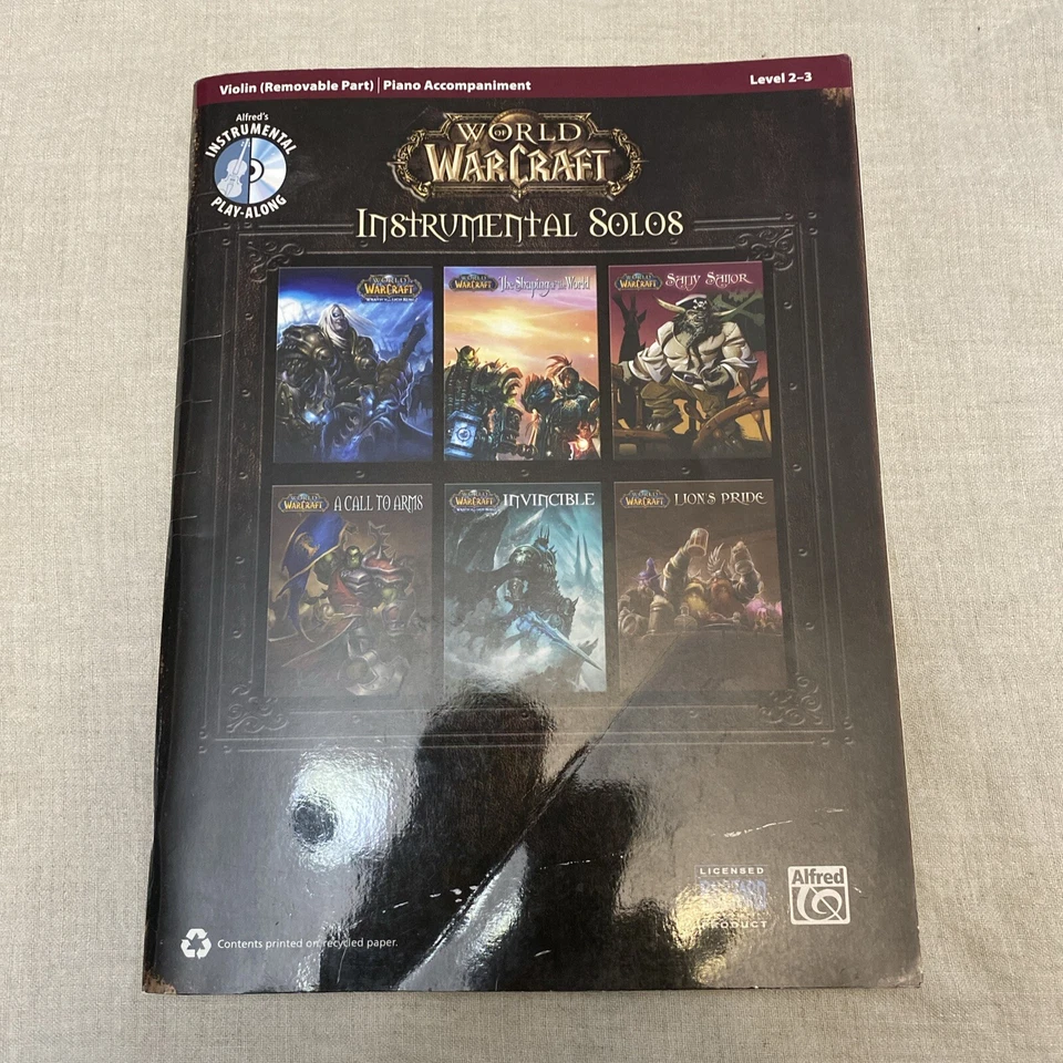 Violín World Of Warcraft nivel 2-3 solos instrumentales con disco Alfred’s Foto 1 de 4
