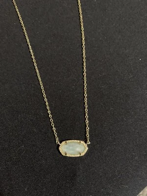 Kendra Scott Miya Silver & Mother of Pearl Pendant Necklace NWT - Image 1 of 2