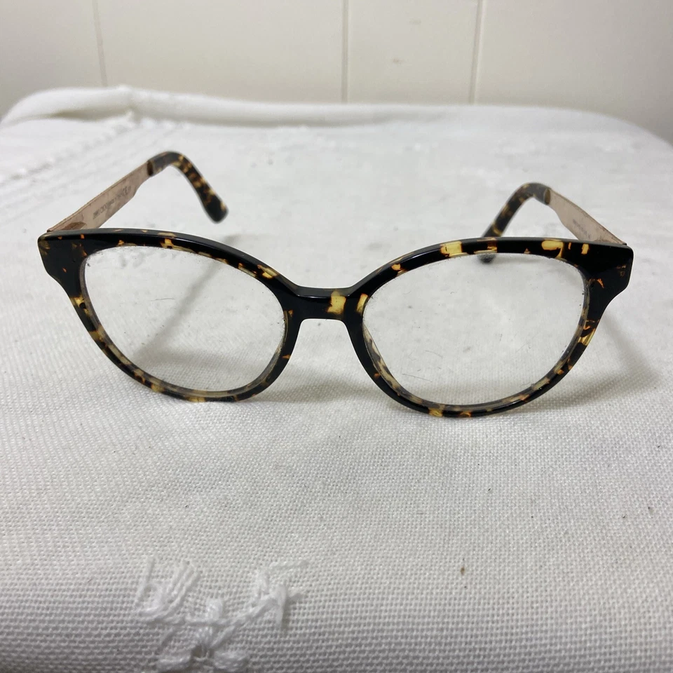 Очки Jimmy Choo 159 UY8 черепаховая/розовое золото B-образная оправа Италия 51 27 - Изображение 1 из 4