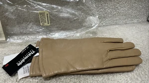 CENTIGRADE Winter BEIGE Leather Gloves for Women Size XL NWT - Picture 1 of 7
