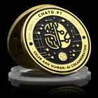 Sztuczna inteligencja Pozłacana moneta okolicznościowa GPT Kreatywny medal Prezent