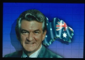 1980 Bob Hawke Primer Ministro de Australia ONU Prensa Trans 35 mm Diapositiva - Imagen 1 de 2