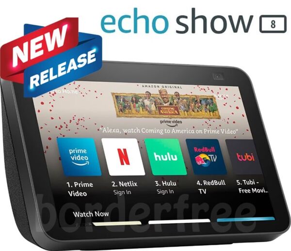 Amazon Echo Show 8 HD smart display with Alexa 13 MP camera (latest 2nd Gen) NEW