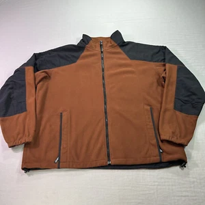VINTAGE Cabelas Jacket Mens 2XL Tall Red Windstopper Gore Fleece Nylon Full Zip - Picture 1 of 12