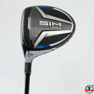 Left-Handed Taylormade Sim Max 15° 3-Wood Accra 172F M4 Stiff Graphite 42.5" - Picture 1 of 15
