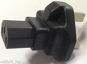 IEC Socket to 13A Plug Adapter for PAT Testing Leads - Picture 1 of 3