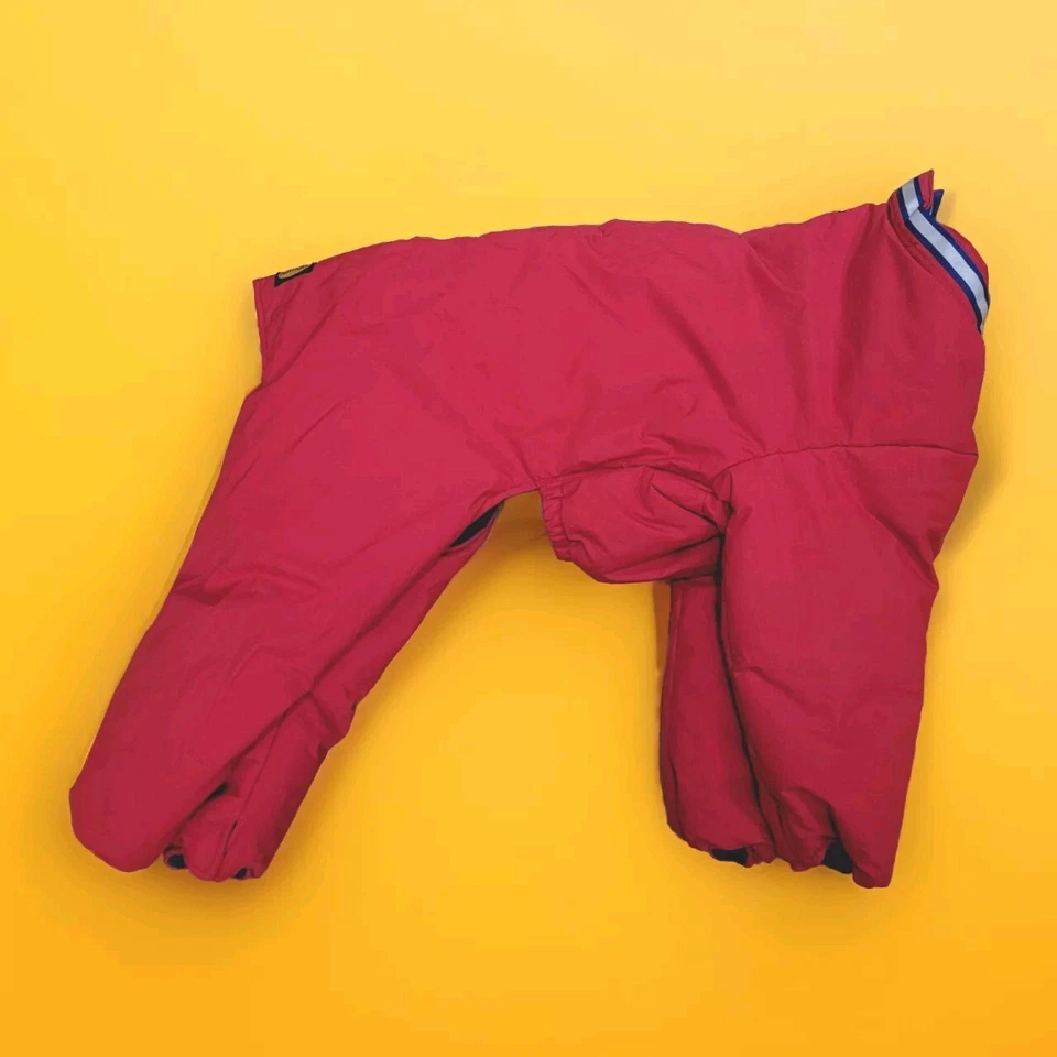 Muttluks Dog Snowsuit Red/Blue Reversible Sz 24 LG Winter Coat Jacket, Worn Once - Imagem 1 de 4