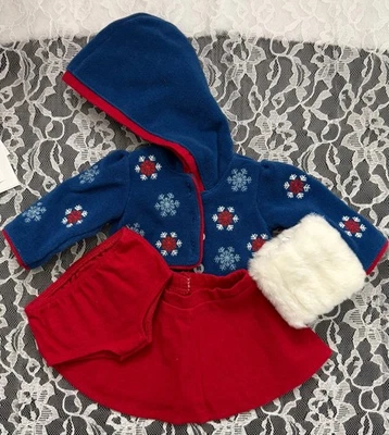 Muñeca American Girl Molly McIntire Retirada Traje de Patinaje sobre Hielo, Manguitos, Patines sobre Hielo Foto 1 de 4