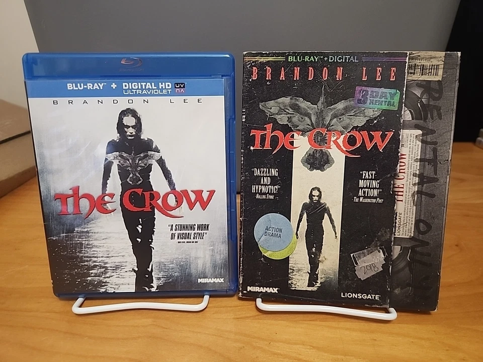 The Crow (Blu-ray, 1994) Rare VHS Retro Slipcover Foto 1 de 4