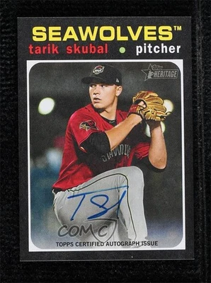2020 Topps Heritage Minor League Edition Real One Tarik Skubal #ROA-TS Auto - Image 1 of 3
