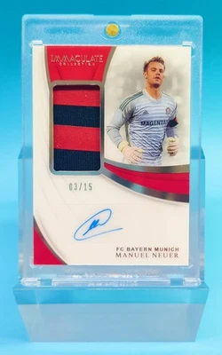 2018-19 Immaculate Manuel Neuer Bayern Munich Match-worn Patch Auto 3/15 - Image 1 of 2