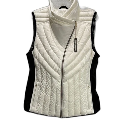Chaleco de Plumón Acolchado Calvin Klein Performance NEWCream/Negro/Dorado Talla L Clásico Cálido Foto 1 de 4