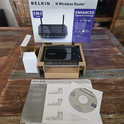 Belkin N Wireless Router DSL Modem F5D8233-4 Ver 1000 Pre-owned Clean Nice! - Image 1 of 4