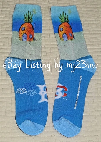BROOKLYN CYCLONES SGA NICKELODEON SPONGEBOB SQUAREPANTS SOCKS NEW YORK METS MiLB Cover