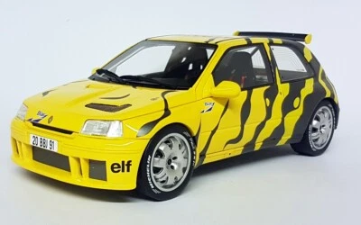 Otto 1/18 Scale Resin - OT822 Renault Clio Maxi Presentation 1995 Yellow - Image 1 of 4