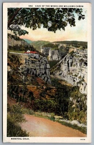 Postcard Manitou CO c1920s Cave Of The Winds And Williams Cañon - Picture 1 of 2