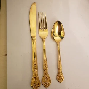 1 Gedeck Roberts GOLD ROYALTY Electroplate Rogers Co. Silberbesteck Besteck - Bild 1 von 6
