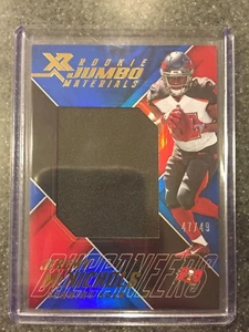 2017 Panini XR Rookie Jumbo Materials Blue Jeremy McNichols #'d 47/49 - Bild 1 von 2