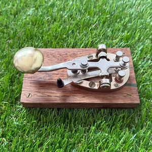 Vintage Japanese Telegraph Key HAM Radio Morse Code Untested - Zdjęcie 1 z 16