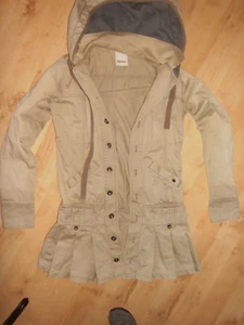 Diesel Mantel mit Kapuze Gr. S Gr. 36 / 38 beige - Bild 1 von 6